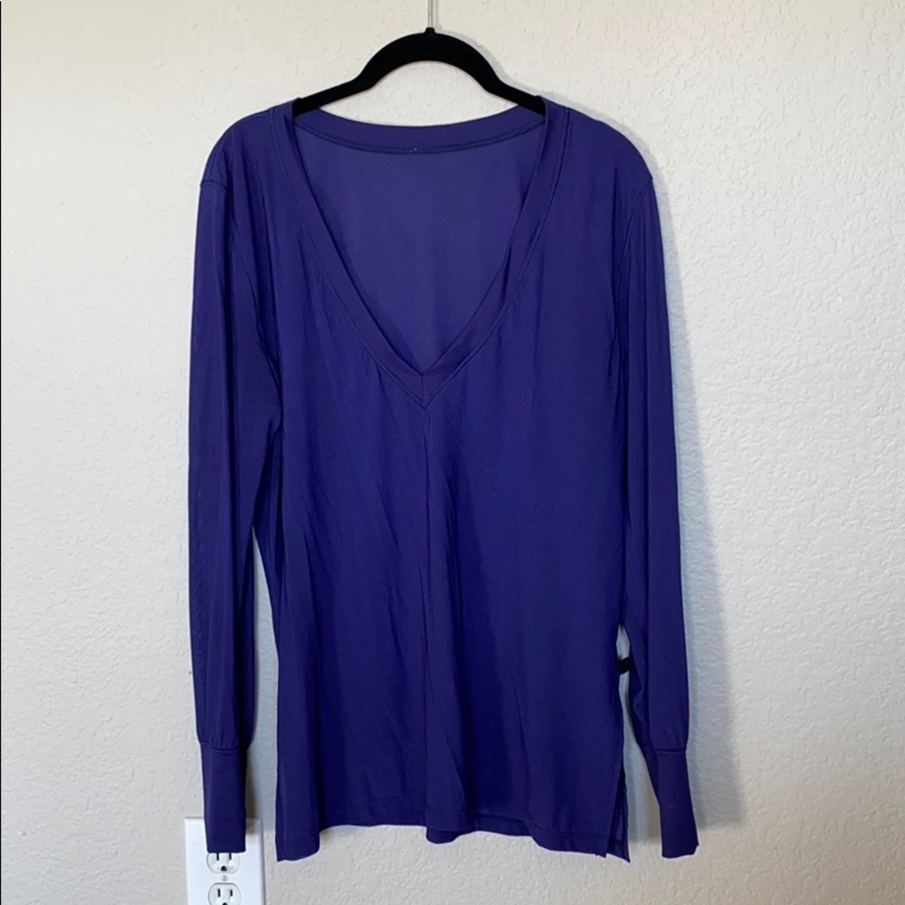 Sheer Royal Blue Lululemon Top